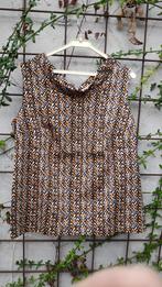 Superleuke unieke handmade top, kant inzet in rug. Mt 22-44, Handmade, Zwart, Maat 42/44 (L), Nieuw