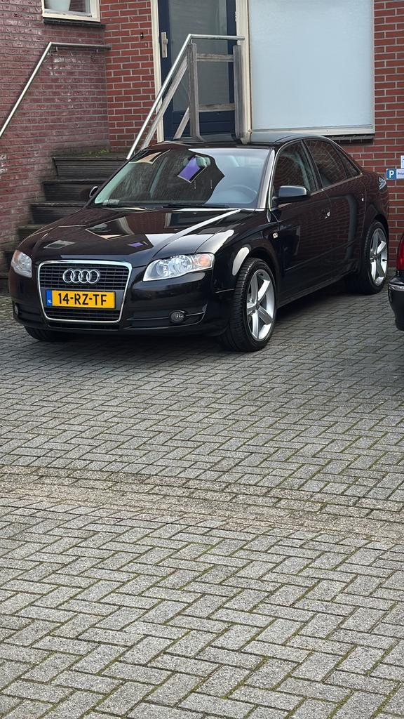 Audi A4 2.0 96KW 2005 Zwart, Auto's, Audi, Particulier, A4, ABS, Alarm, Boordcomputer, Centrale vergrendeling, Climate control