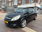 Opel Corsa 1.4 16V 5D handgeschakelt 2008 Zwart airco cruise, Voorwielaandrijving, 1063 kg, Zwart, 4 cilinders