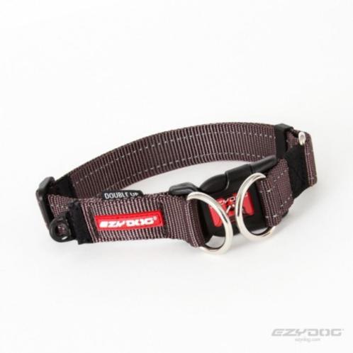 EZYDOG Double Up Halsband hond Bruin XL Nek 51-80 cm KOOPJE!, Dieren en Toebehoren, Hondenhalsbanden en Penningen, Nieuw, Ophalen of Verzenden
