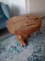 Unieke salontafel van wortelhout, 50 tot 100 cm, Rustiek, Rond, Zo goed als nieuw