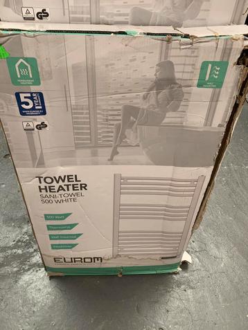 Eurom Sani-Towel 500W Handdoekradiator - Nieuw in doos! beschikbaar voor biedingen
