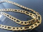18k goud plated figaro ketting, Sieraden, Tassen en Uiterlijk, Kettingen, Ophalen of Verzenden, Nieuw, Goud, Goud