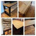 Handgemaakt Steigerhout Meubelset: Eettafel, TV-meubel, etc., Huis en Inrichting, Kasten | Televisiemeubels, Ophalen, 200 cm of meer