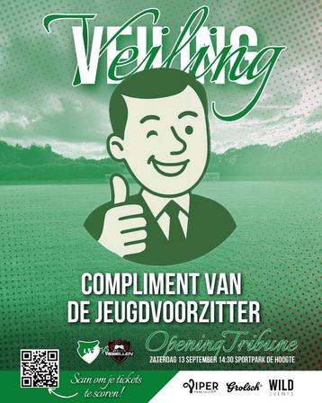  ZELDZAME VEILING: EEN COMPLIMENT VAN DE JEUGDVOORZITTER!  beschikbaar voor biedingen
