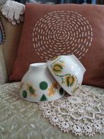 2 Brocante Spoelkommen uit Portugal ** Mimosa **, Antiek en Kunst, Antiek | Servies los, Ophalen of Verzenden