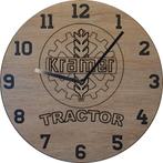 Themaklok met een Kramer tractor logo, Ophalen of Verzenden, Nieuw, Wandklok