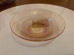 Art deco persglas schaal, Ophalen, Schaal, Rond, Glas