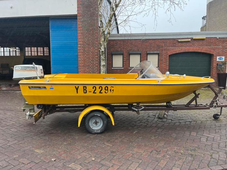 2 x speedboot 8pk 40pk OPKNAPPER, Watersport en Boten, Speedboten, Zo goed als nieuw, 3 tot 6 meter, Benzine, Minder dan 70 pk