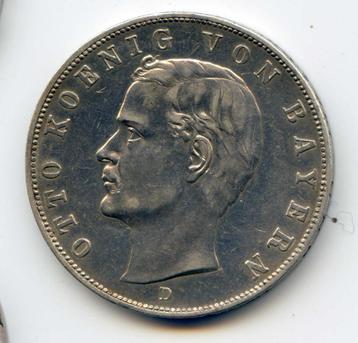 Duitsland Bayern 3 mark 1913  beschikbaar voor biedingen