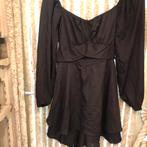 V) KK58 zwarte jurk broekjurk maat L, Verzenden, Zwart, Maat 42/44 (L), Zo goed als nieuw