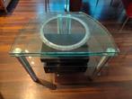 Tv stereo meubel glas, merk Spectral
Met draaiplateau, Ophalen, 50 tot 100 cm, Rechthoekig, Glas