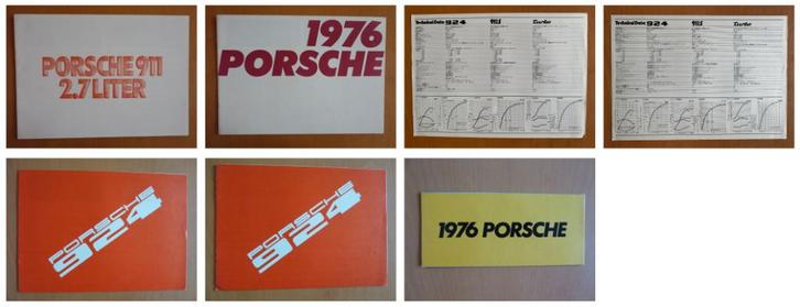 Porsche 911 en 924 folders in het Japans jaren 70, Boeken, Auto's | Folders en Tijdschriften, Gelezen, Porsche, Ophalen of Verzenden