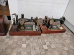 twee antiek naaimachine, Ophalen