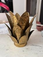 Lamp goud bloem plant goede staat, Huis en Inrichting, Lampen | Tafellampen, Ophalen of Verzenden, Zo goed als nieuw, Minder dan 50 cm