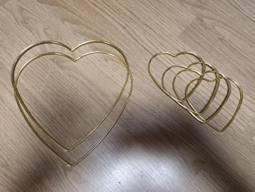 Gouden decoratie hartjes beschikbaar voor biedingen