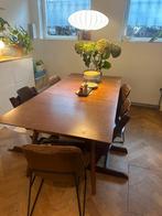 West Elm Midcentury Verstelbare Eettafel Walnoot, Huis en Inrichting, Tafels | Eettafels, Ophalen, Gebruikt, 100 tot 150 cm, 150 tot 200 cm