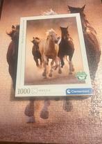 Legpuzzel Clementoni Running Horses. Paarden.1000 stukjes, Ophalen of Verzenden, Zo goed als nieuw