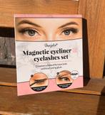 Magnetische wimpers - nepwimpers met eyeliner en applicator, Ophalen of Verzenden, Nieuw, Zwart, Ogen