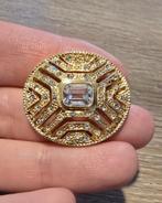 SALE Goudkleurige vintage broche, Overige materialen, Gebruikt, Minder dan 4 cm, Ophalen of Verzenden