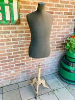 Oude mannen paspop op houten voet, Antiek en Kunst, Ophalen of Verzenden