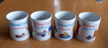 Paddington mokken. LU P&Co Ltd 1998. Set van 4. beschikbaar voor biedingen