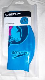NIEUWE SPEEDO Slogan Print Swimcap badmuts zwemmuts zwemmen, Ophalen of Verzenden, Blauw, Speedo