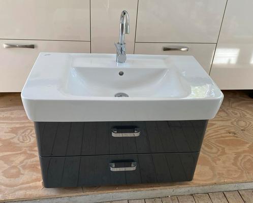 Badmeubel / wastafel met mengkraan, Huis en Inrichting, Badkamer | Badkamermeubels, Zo goed als nieuw, Wasbak of Wastafel, Minder dan 100 cm