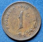 Rhodesië 1 cent 1970 Km 10, Postzegels en Munten, Munten | Afrika, Ophalen of Verzenden, Overige landen, Losse munt