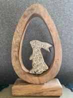 Houten ei met paashaasje!, Diversen, Ophalen of Verzenden, Zo goed als nieuw