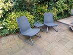 Mooie loungeset - 2 stoelen en tafeltje Keter, Bijzettafel, Zo goed als nieuw, Loungeset, Wicker