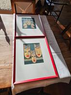 Set van 2 Balinese reliëfkunstwerken. handgemaakt ingelijst, Ophalen of Verzenden