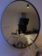 Ronde spiegel met metalen rand, Huis en Inrichting, Woonaccessoires | Spiegels, Rond, Ophalen of Verzenden, Zo goed als nieuw