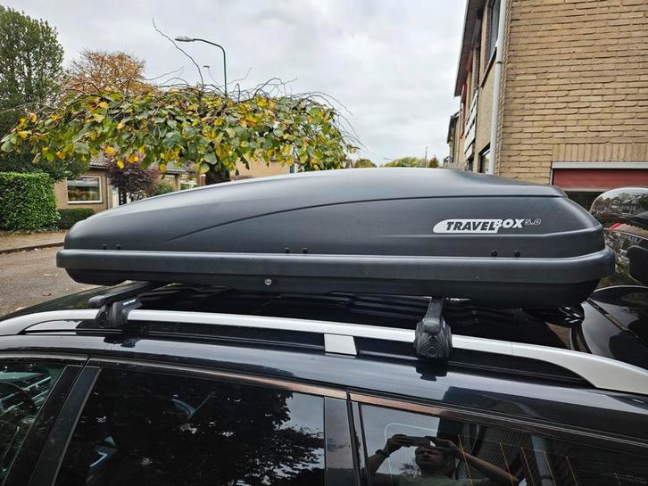 TE HUUR | dakkoffer incl. universele dakdragers., Auto diversen, Dakkoffers, Zo goed als nieuw, Ophalen