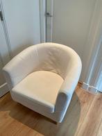 White Lounge Couch (one seat), Gebruikt, Ophalen of Verzenden, 75 tot 100 cm, Minimalist, white, comfortable, linen texture, single couch