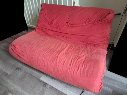 Slaapbank, Huis en Inrichting, Slaapkamer | Slaapbanken, Gebruikt, 140 cm, 200 cm, Twijfelaar, Blauw, Rood, Ophalen
