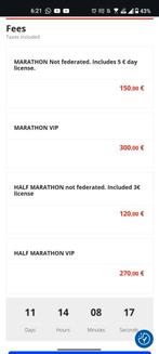 Malaga marathon ticket, Tickets en Kaartjes, Sport | Overige, Eén persoon