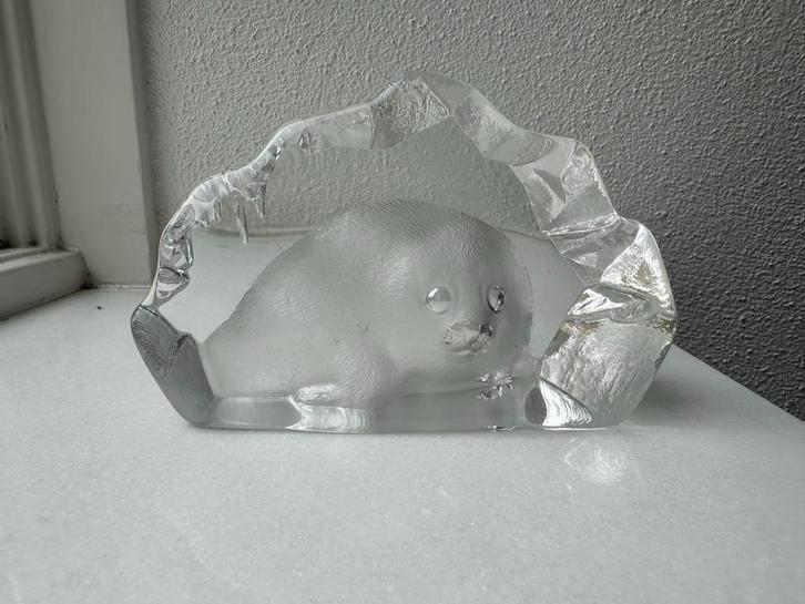 Matts Jonasson wildlife crystal baby seal, Antiek en Kunst, Antiek | Glas en Kristal, Ophalen of Verzenden