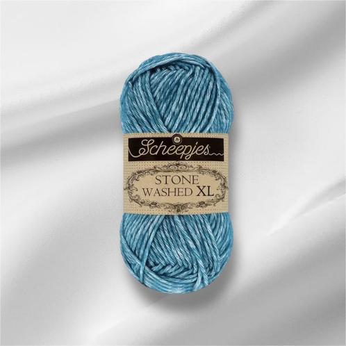 Nieuwe bollen Scheepjes stonewashed katoen kleur 845, Hobby en Vrije tijd, Breien en Haken, Nieuw, Breien of Haken, Wol of Garen