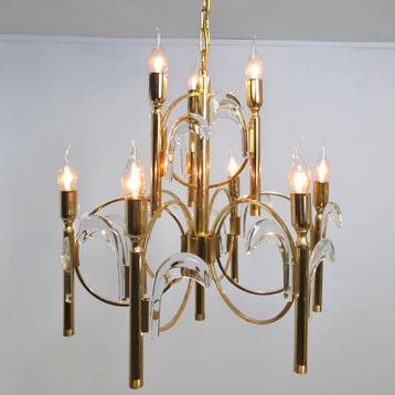 Sciolari Kroonluchter Jaren 60 - Hollywood Regency vintage beschikbaar voor biedingen