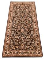 Vintage Persian wol Ruben's vloerkleed brown floral 83x161cm, Persian Perzisch vintage oosters hype, Crème, Zo goed als nieuw
