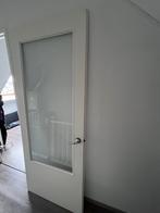 Witte nieuwbouw binnendeur, 215 cm of meer, 80 tot 100 cm, Gebruikt, Hout
