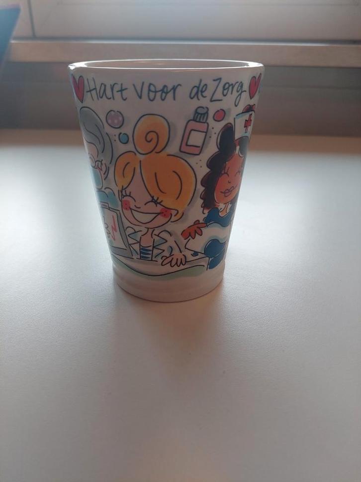 Blond Amsterdam Beker - Hart voor de Zorg, Huis en Inrichting, Keuken | Servies, Zo goed als nieuw, Overige typen, Blond Amsterdam