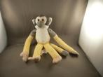 apenheul slinger aap geel/grijs wit 30 cm glazen ogen oranje, Kinderen en Baby's, Speelgoed | Knuffels en Pluche, Overige typen