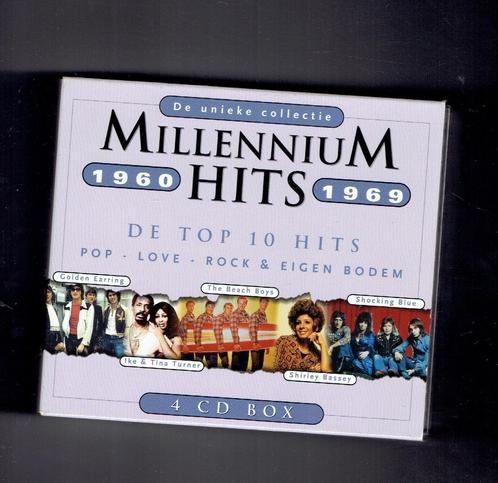 Millennium hits 1960-1969 - 4 cd box - 80 hits sixties 60s, Cd's en Dvd's, Cd's | Pop, 1960 tot 1980, Ophalen of Verzenden