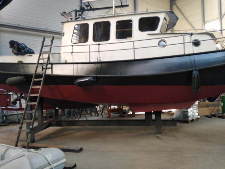 Tukkervlet, Watersport en Boten, Motorboten en Motorjachten, Gebruikt, Staal, 9 tot 12 meter, Diesel, Binnenboordmotor, 50 pk of meer