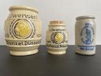 3 Mosterdpotjes - Löwensenf Otto Frenzel Düsseldorf -, Antiek en Kunst, Antiek | Keramiek en Aardewerk, Ophalen of Verzenden