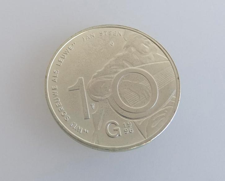 Zilver tientje munt 10 Gulden 1996 Beatrix - Jan Steen, Postzegels en Munten, Munten | Nederland, Losse munt, 10 gulden, Koningin Beatrix