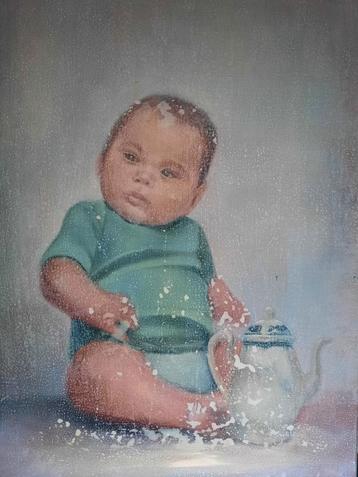 Schilderij baby chinees