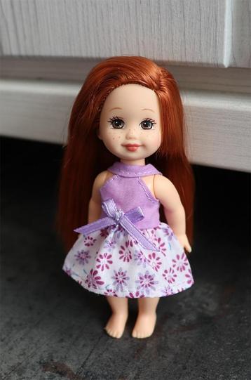 Barbie kleding nieuw - Jurkje Shelly Kelly - wit paars beschikbaar voor biedingen